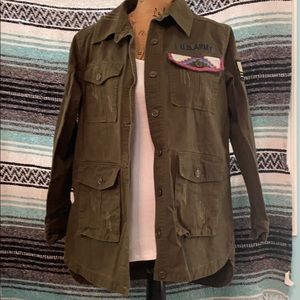 Military Style Long Sleeve Shirt/Light Jacket